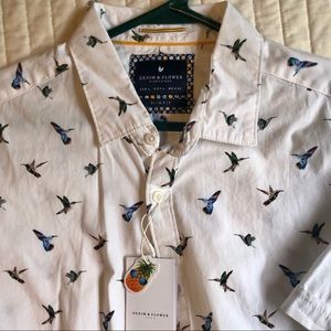 Hummingbird Button-Down NWT